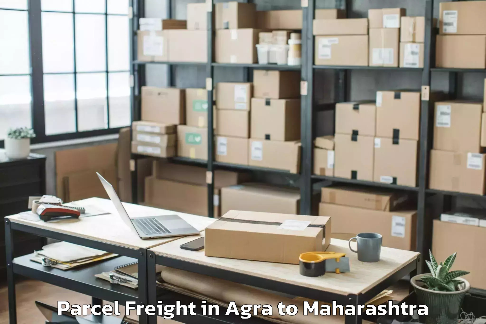 Leading Agra to Newasa Parcel Freight Provider